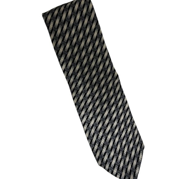 XMI Nordstrom 100% Silk Necktie Multicolor Geometric Woven Tie - Picture 1 of 7